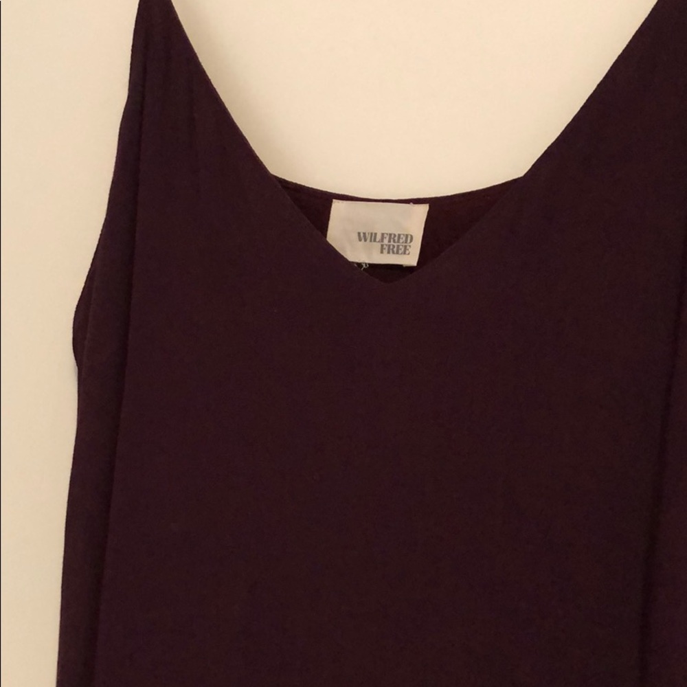 Wilfred Free Burgundy Mini Dress